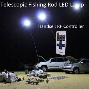 3.75M12V Telescopic LED Fishing Rod Light for Road Trip Night Fishing